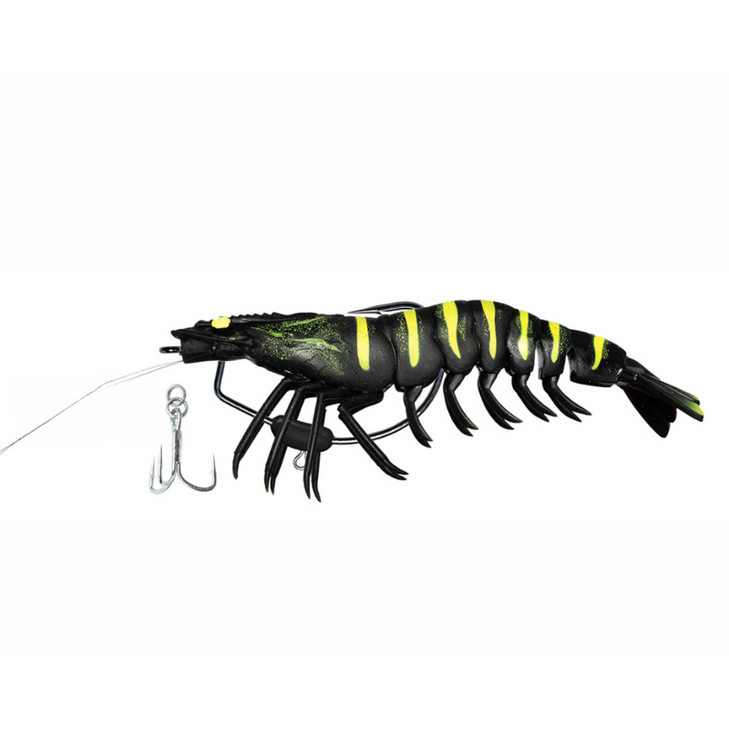 Load image into Gallery viewer, CHASEBAITS KING FLICK PRAWN [SZ:180MM 71G CLR:11 BLACK TIGER]
