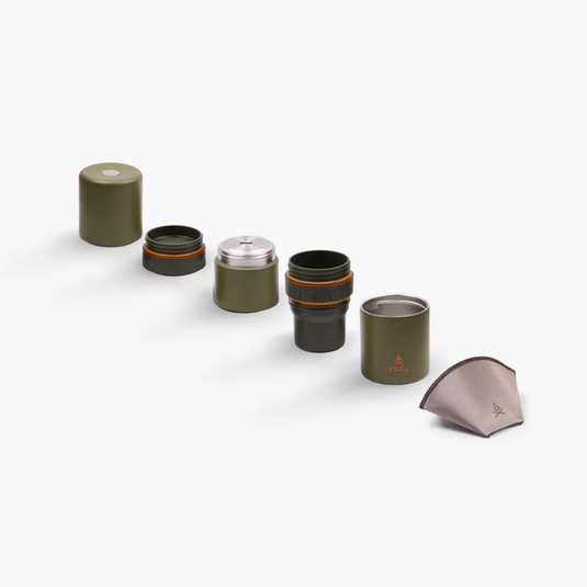 VSSL NEST POUR OVER COFFEE KIT [CLR:DEEP MOSS]