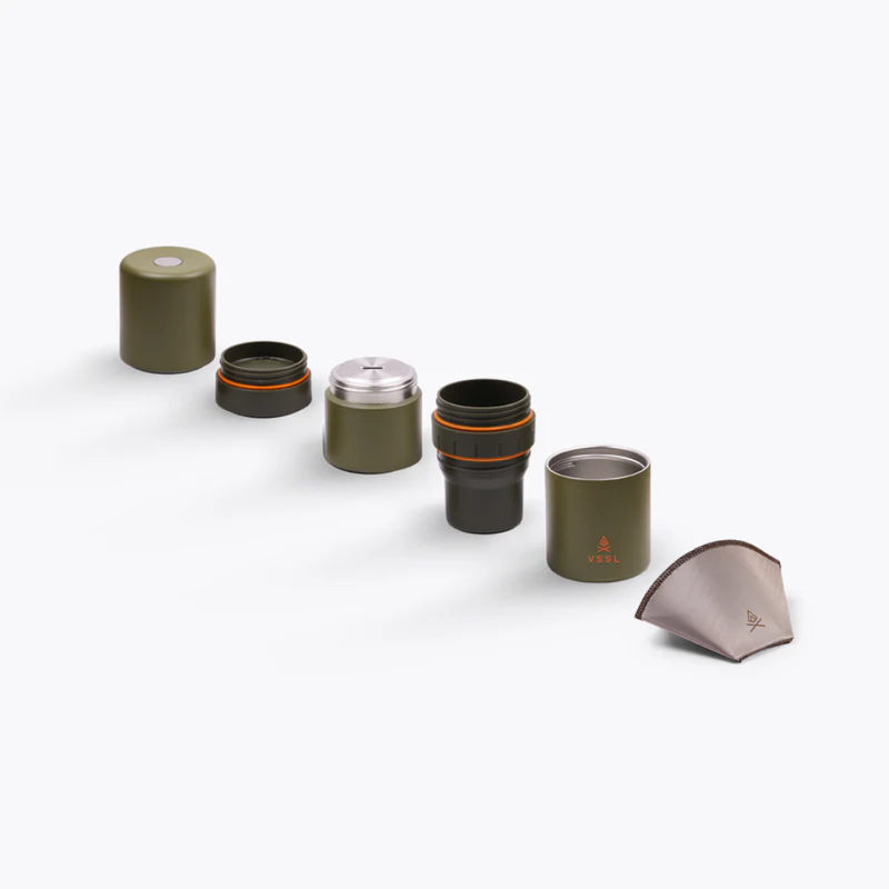 Load image into Gallery viewer, VSSL NEST POUR OVER COFFEE KIT [CLR:DEEP MOSS]
