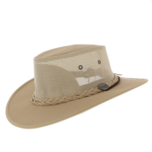 BARMAH CANVAS DROVER HAT [CLR:BEIGE SZ:LARGE]
