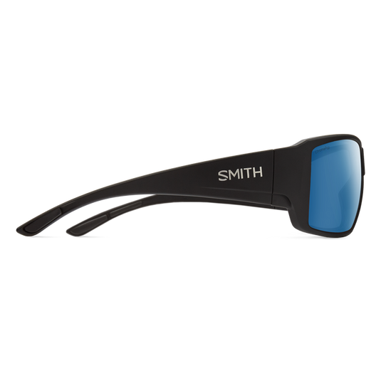 SMITHS OPTICS GUIDE'S CHOICE MATTE BLACK CHROMAPOP GLASS POLARIZED BLUE MIRROR 