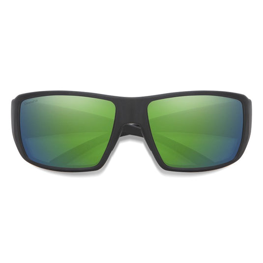 SMITHS OPTICS GUIDE'S CHOICE MATTE BLACK CHROMAPOP GLASS POLARIZED GREEN MIRROR 