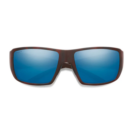 SMITHS OPTICS GUIDE'S CHOICE MATTE TORTOISE CHROMAPOP GLASS POLARIZED BLUE MIRROR