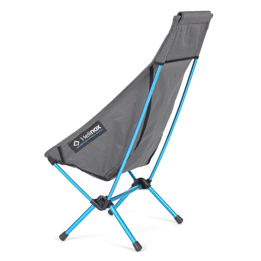 HELINOX CHAIR ZERO HIGHBACK BLACK WITH CYAN BLUE FRAME