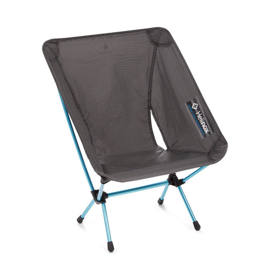 HELINOX CHAIR ONE HIGHBACK (RE) BLACK WITH CYAN BLUE FRAME
