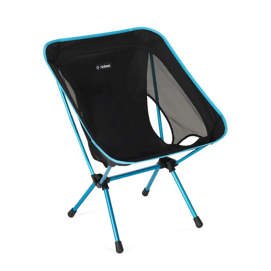 HELINOX CHAIR ONE (RE) BLACK WITH CYAN BLUE FRAME