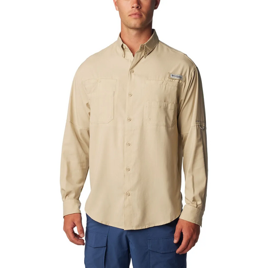 COLUMBIA TAMIAMI II LONG SLEEVE SHIRT MENS FOSSIL [SZ:2X-LARGE]