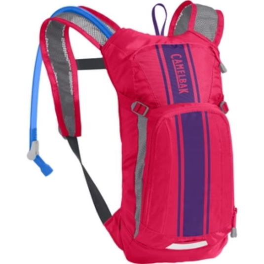 CAMELBAK MINI MULE 1.5L HYDRATION PACK  HOT PINK / PURPLE STRIPE