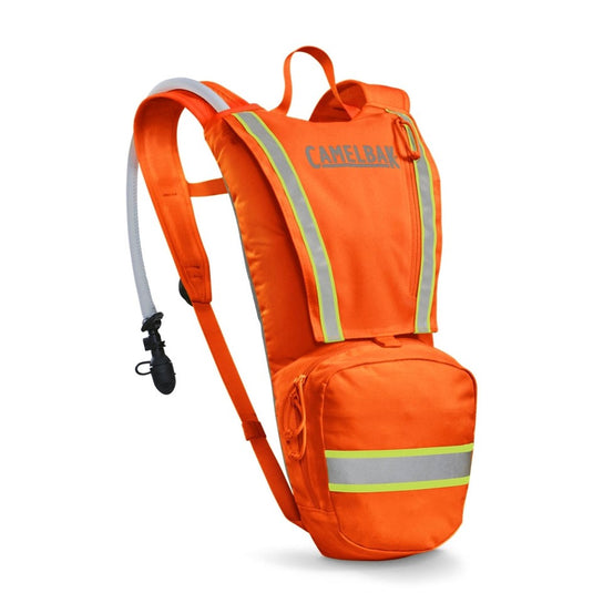 CAMELBAK AMBUSH 3.0L HI-VIZ CRUX LONG HYDRATION PACK ORANGE