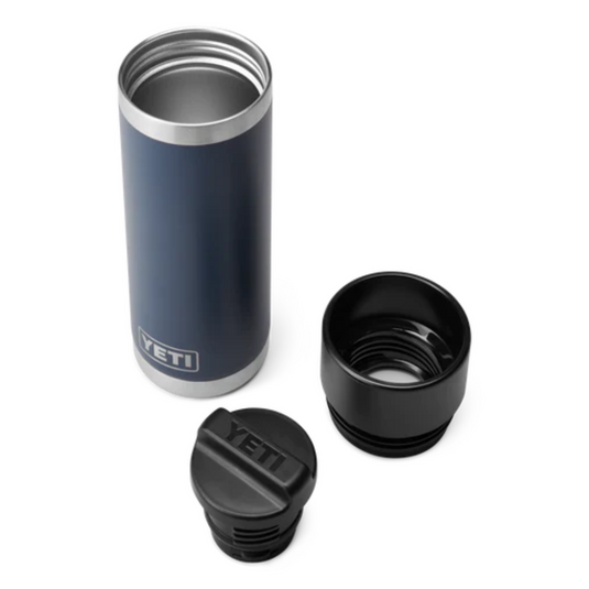 YETI RAMBLER BOTTLE 18oz WITH HOTSHOT CAP [CLR:NAVY]
