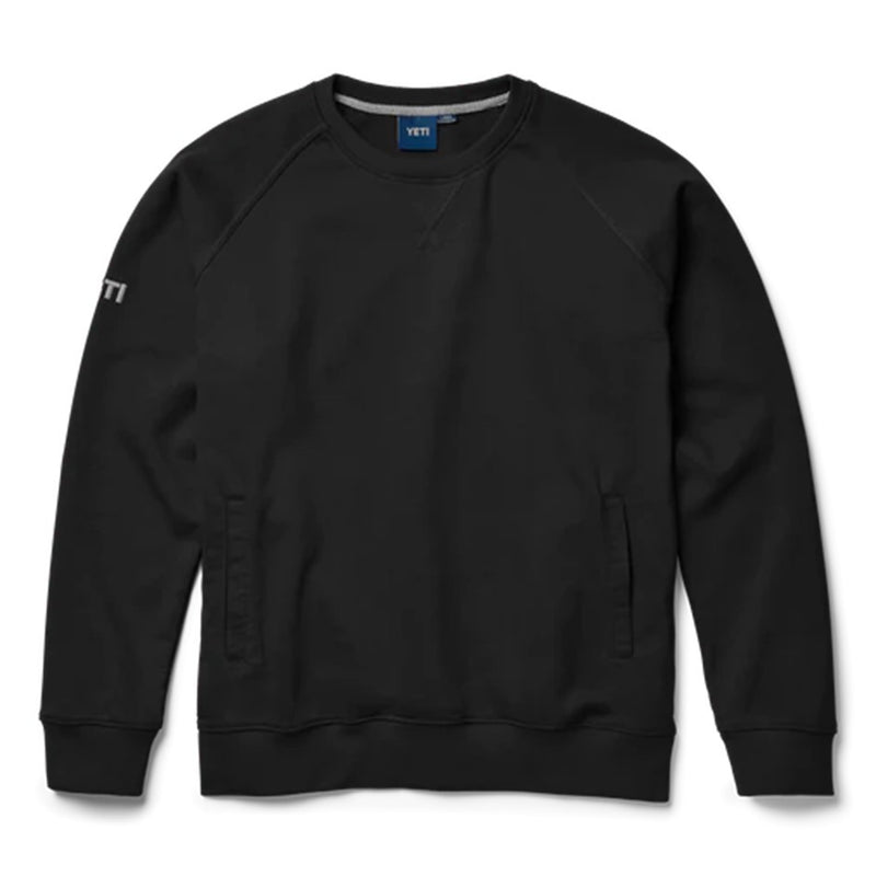 Load image into Gallery viewer, YETI BRUSHED FLEECE CREWNECK PULLOVER [CLR:BLACK SZ:SMALL]
