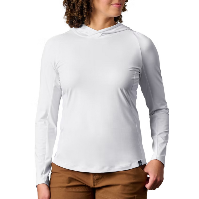 Load image into Gallery viewer, YETI HOODED ULTRA LIGHTWEIGHT SUNSHIRT WOMENS [CLR:WHITE SZ:X-LARGE]
