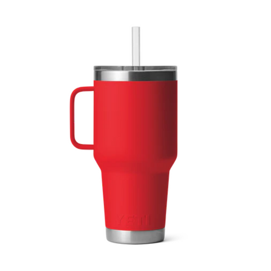 YETI RAMBLER 35oz 1035ML MUG WITH STRAW LID [CLR:RESCUE RED]
