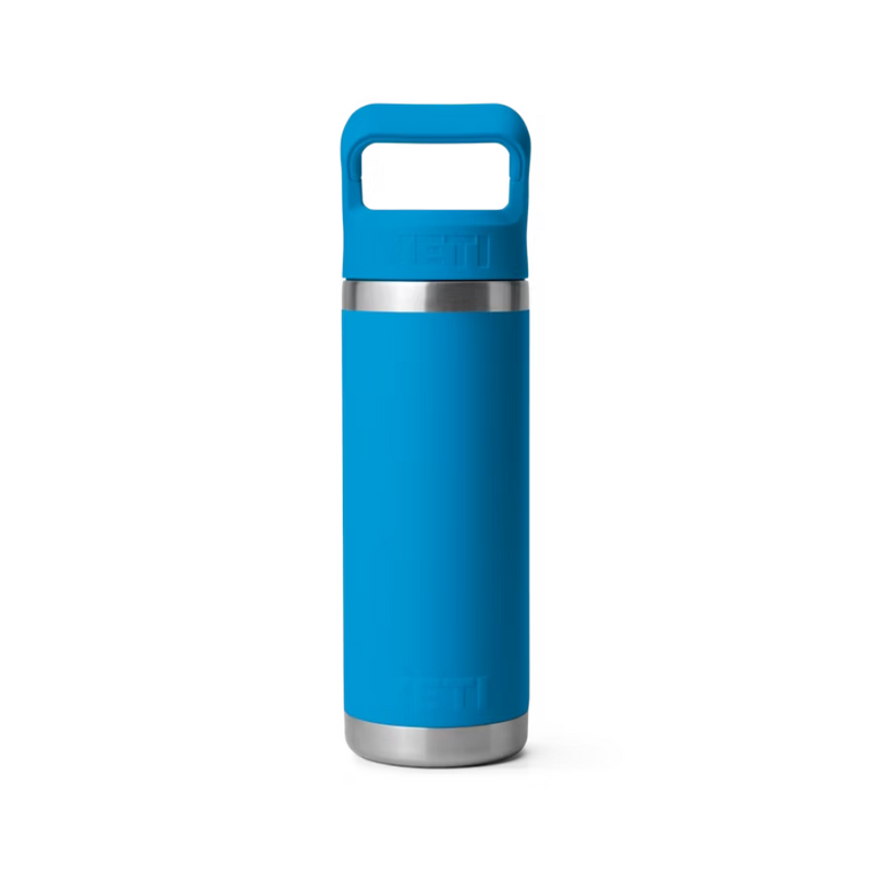 Load image into Gallery viewer, YETI RAMBLER BOTTLE 18oz 532ml WITH STRAW CAP [CLR:BIG WAVE BLUE]
