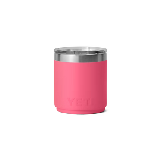 YETI RAMBLER 10oz 296ml LOWBALL STACKABLE WITH MAGSLIDER LID [CLR:TROPICAL PINK]