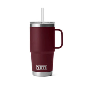YETI RAMBLER 25oz 739ml STRAW MUG WILD VINE RED