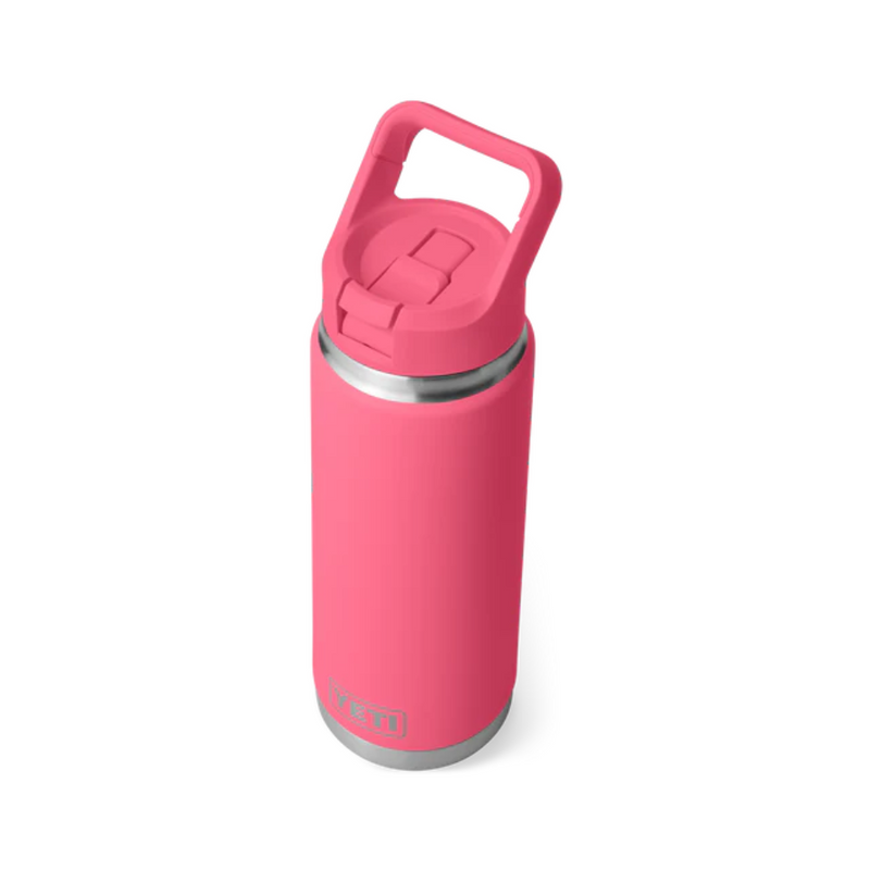 Load image into Gallery viewer, YETI RAMBLER BOTTLE 26oz 760ml WITH STRAW CAP [CLR:TROPICAL PINK]
