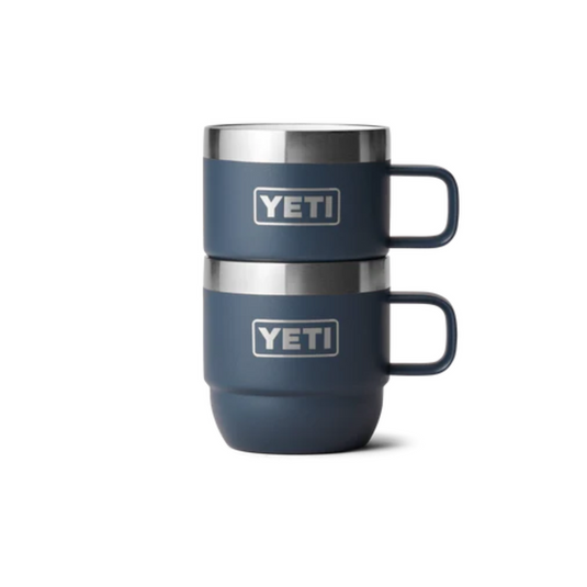 YETI RAMBLER 6oz 177ML ESPRESSO STACKABLE MUG 2 PK [CLR:NAVY]