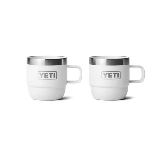 YETI RAMBLER 6oz 177ML ESPRESSO STACKABLE MUG 2 PK [CLR:WHITE]