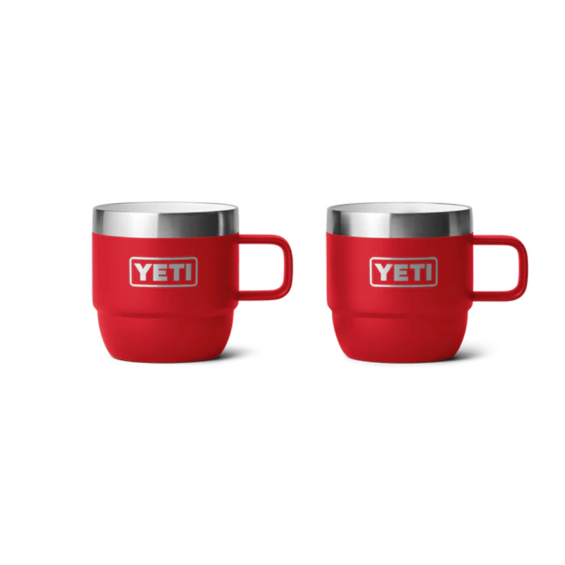Load image into Gallery viewer, YETI RAMBLER 6oz 177ML ESPRESSO STACKABLE MUG 2 PK [CLR:RESCUE RED]
