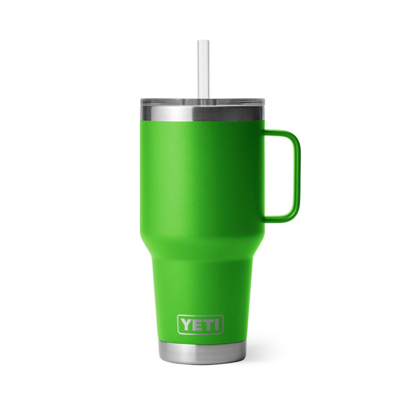 Load image into Gallery viewer, YETI RAMBLER 35oz 1035ML MUG WITH STRAW LID [CLR:CANOPY GREEN]
