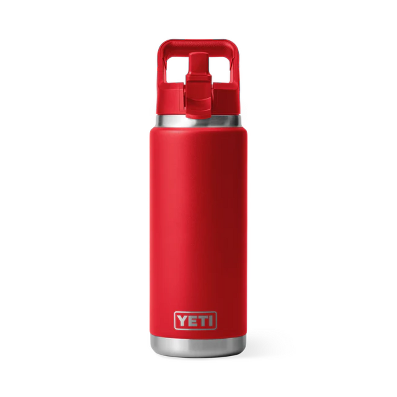 Load image into Gallery viewer, YETI RAMBLER BOTTLE 26oz 760ml WITH STRAW CAP [CLR:RESCUE RED]
