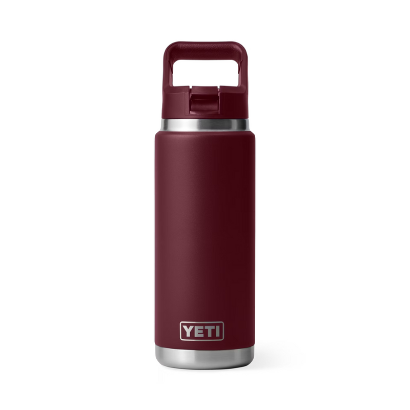 Load image into Gallery viewer, YETI RAMBLER BOTTLE 26oz 760ml WITH STRAW CAP [CLR:WILD VINE RED]
