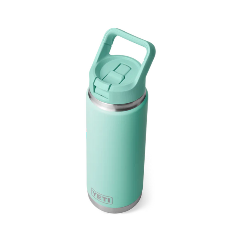 Load image into Gallery viewer, YETI RAMBLER BOTTLE 26oz 760ml WITH STRAW CAP [CLR:SEAFOAM]
