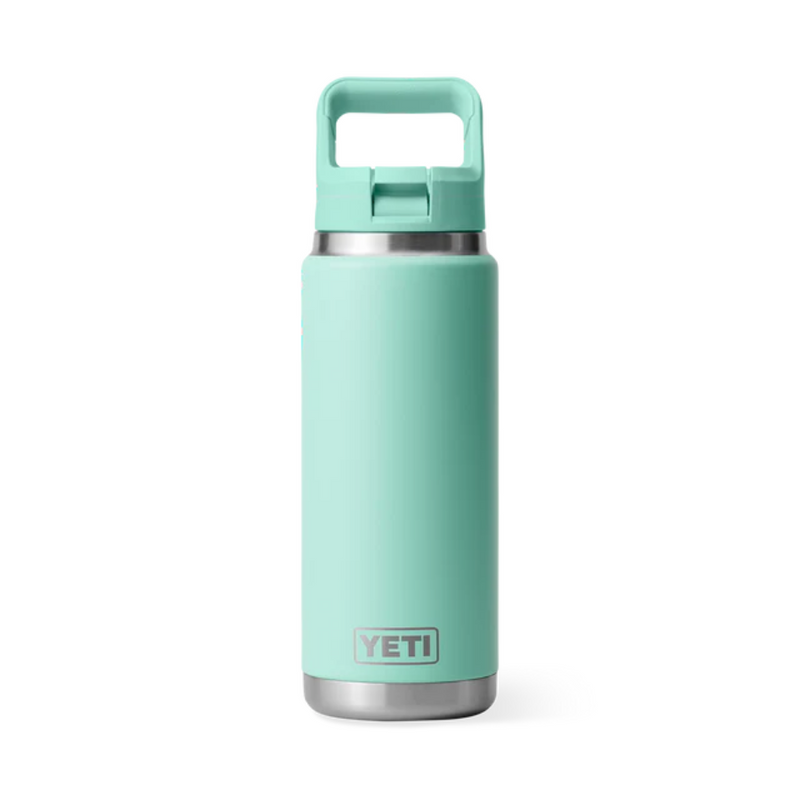 Load image into Gallery viewer, YETI RAMBLER BOTTLE 26oz 760ml WITH STRAW CAP [CLR:SEAFOAM]
