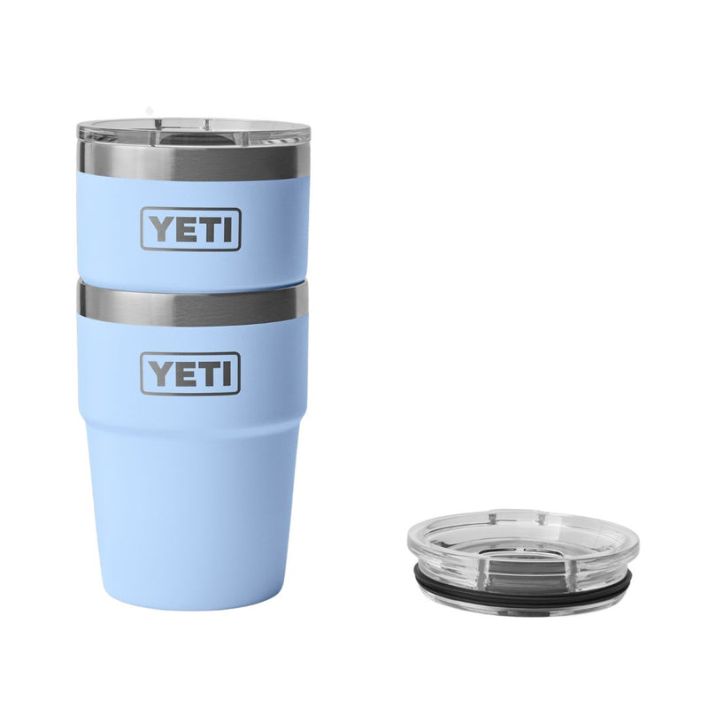 Load image into Gallery viewer, YETI RAMBLER 16oz 473ml STACKABLE CUP [CLR:BIG SKY BLUE]
