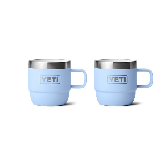 YETI RAMBLER 6oz 177ML ESPRESSO STACKABLE MUG 2 PK [CLR:BIG SKY BLUE]