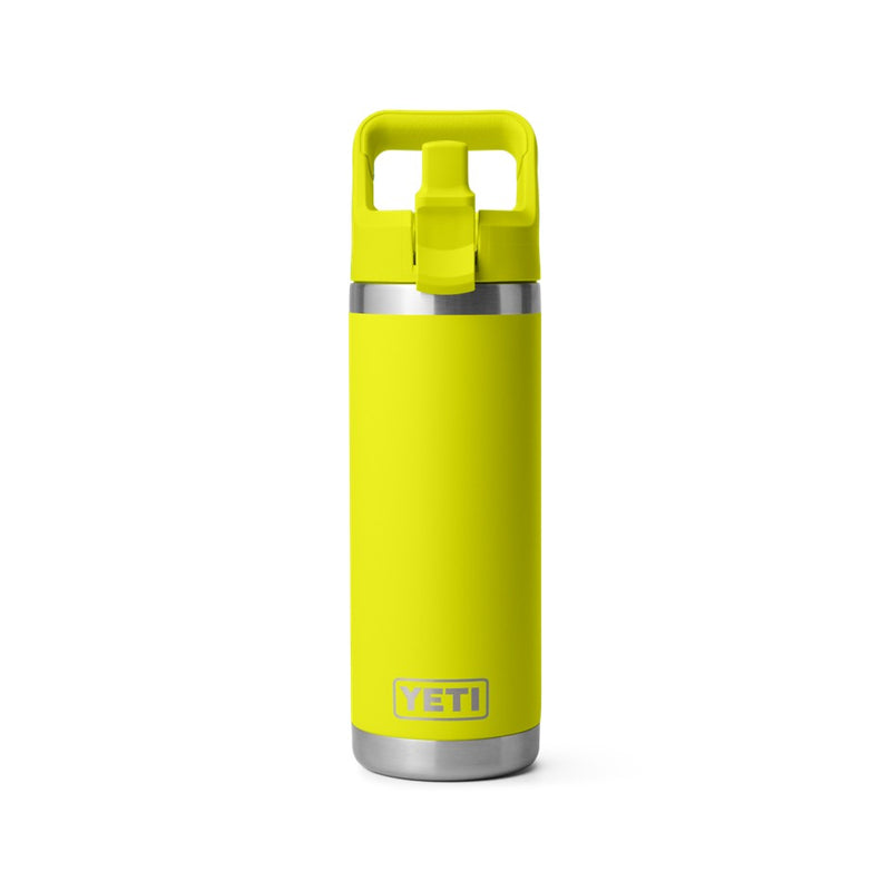 Load image into Gallery viewer, YETI RAMBLER BOTTLE 18oz 532ml WITH STRAW CAP [CLR:FIREFLY YELLOW]
