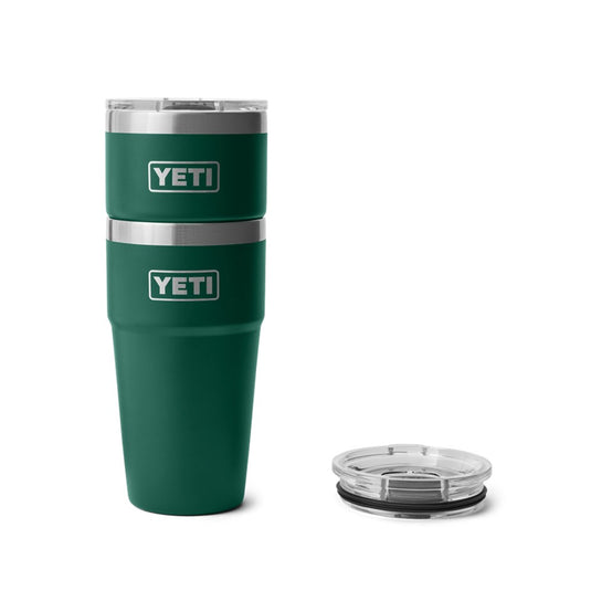 YETI RAMBLER 20oz 591ml STACKABLE CUP [CLR:BLACK FOREST GREEN]
