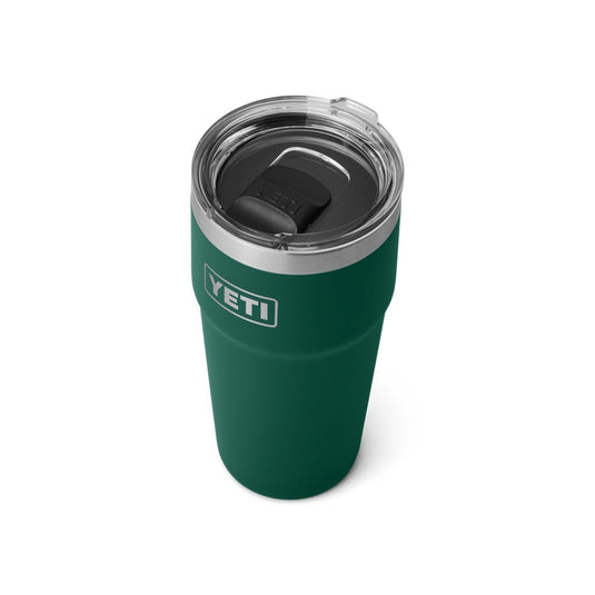 YETI RAMBLER 20oz 591ml STACKABLE CUP [CLR:BLACK FOREST GREEN]