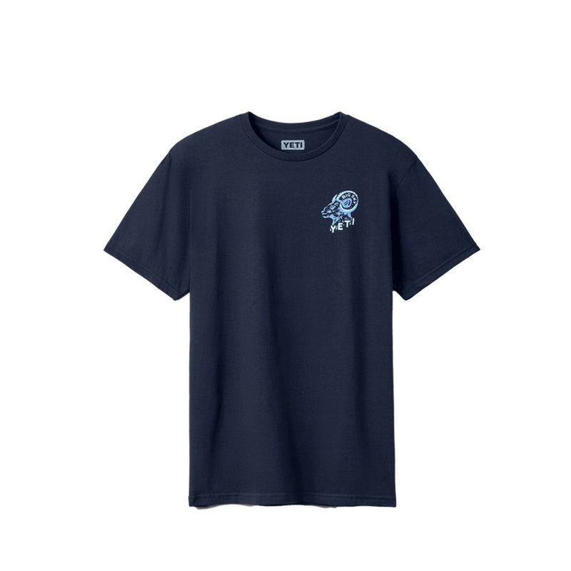 Load image into Gallery viewer, YETI BIG SKY BIGHORN SHORT SLEEVED T-SHIRT NAVY [SZ:SMALL]
