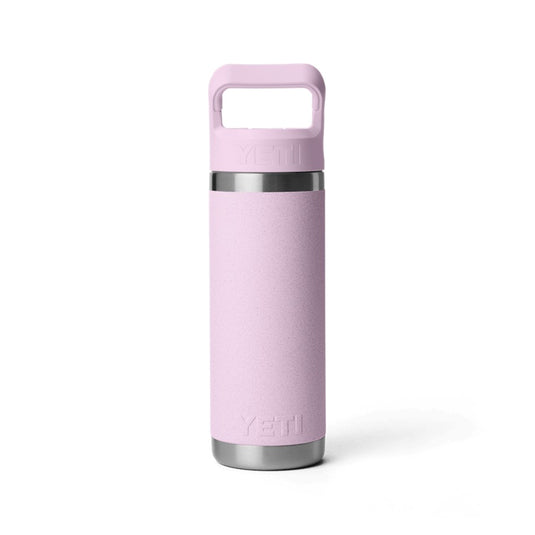 YETI RAMBLER BOTTLE 18oz 532ml WITH STRAW CAP [CLR:CHERRY BLOSSOM]