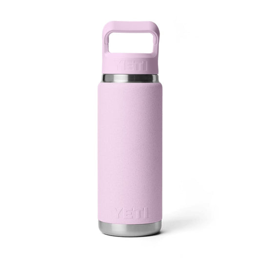 YETI RAMBLER BOTTLE 26oz 760ml WITH STRAW CAP [CLR:CHERRY BLOSSOM]