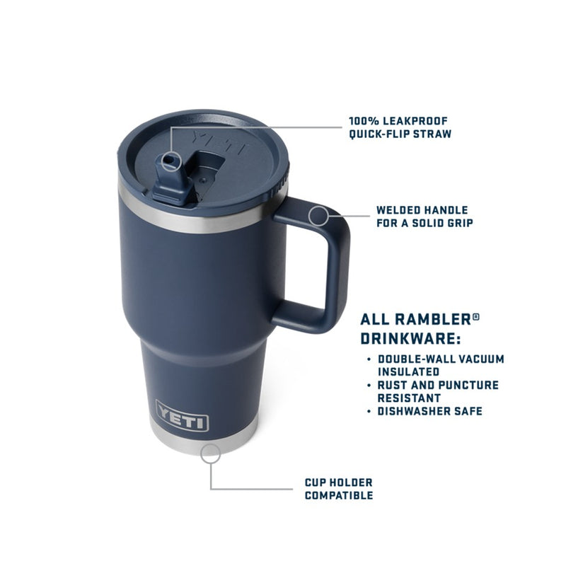 Load image into Gallery viewer, YETI RAMBLER R30oz 887ML TRAVEL STRAW MUG [CLR:CAPE TAUPE]
