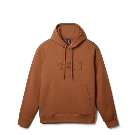 YETI LOGO FLEECE HOODIE PULLOVER RUST [SZ:MEDIUM]