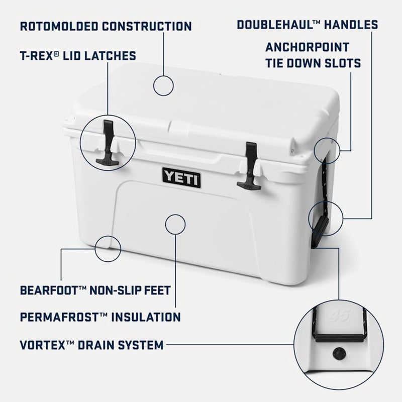 Load image into Gallery viewer, YETI TUNDRA 45 HARD COOLER [CLR:WHITE/BLUE]

