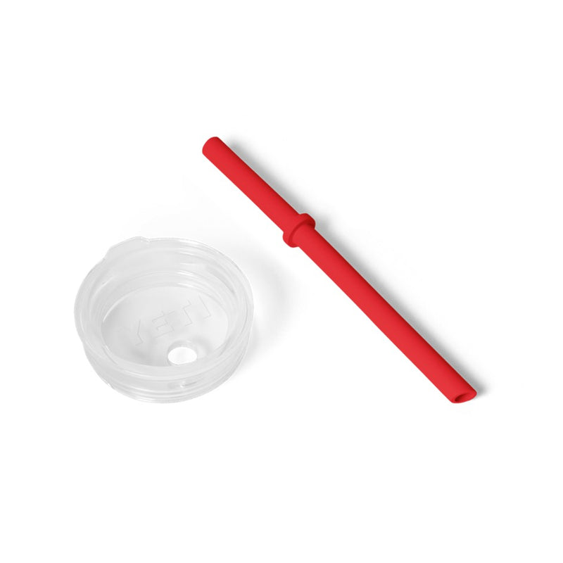 Load image into Gallery viewer, YETI RAMBLER SILICONE STRAW LID SMALL [CLR:RESCUE RED]
