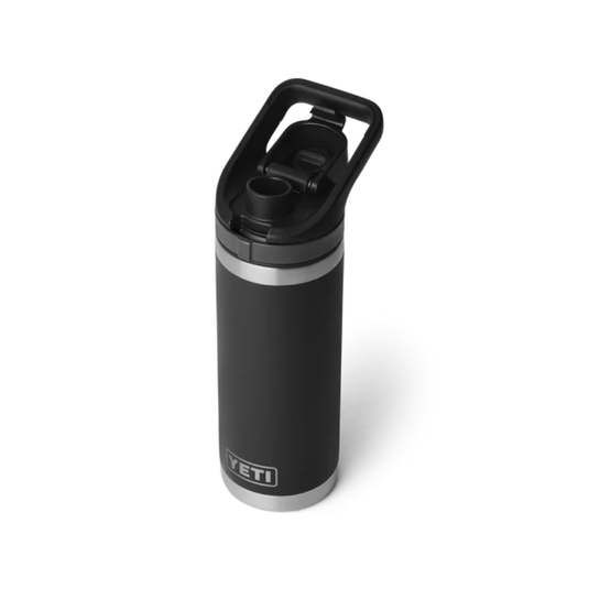 YETI RAMBLER BOTTLE 18oz 532ml WITH FLIP CHUG CAP [CLR:BLACK]