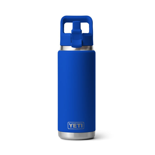 YETI RAMBLER BOTTLE 26oz 760ml WITH STRAW CAP [CLR:ROYAL BLUE]