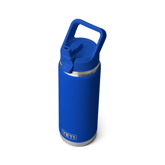 YETI RAMBLER BOTTLE 26oz 760ml WITH STRAW CAP [CLR:ROYAL BLUE]