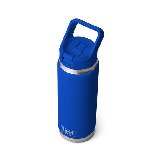 YETI RAMBLER BOTTLE 26oz 760ml WITH STRAW CAP [CLR:ROYAL BLUE]