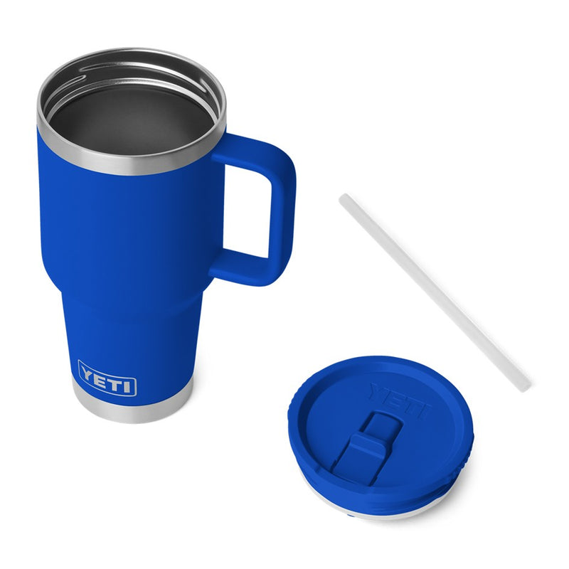 Load image into Gallery viewer, YETI RAMBLER R30oz 887ML TRAVEL STRAW MUG [CLR:ROYAL BLUE]
