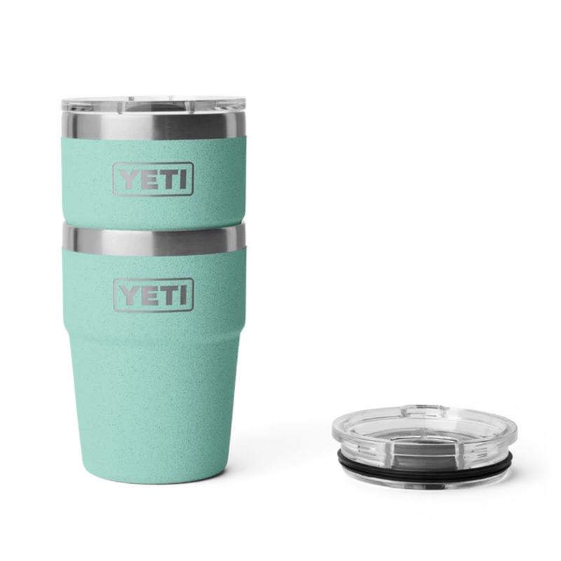 Load image into Gallery viewer, YETI RAMBLER 16oz 473ml STACKABLE CUP [CLR:SEA STONE]
