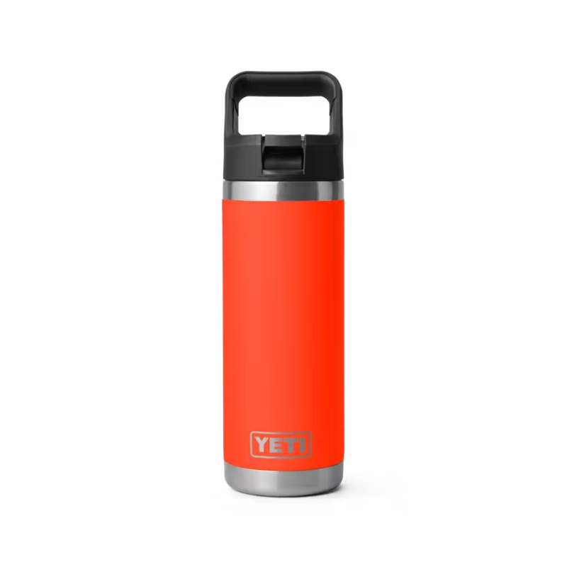 Load image into Gallery viewer, YETI RAMBLER BOTTLE 18oz 532ml WITH STRAW CAP [CLR:SOLAR FLARE]
