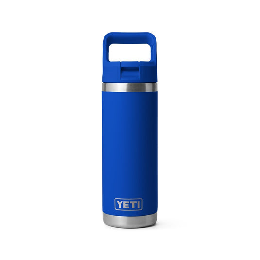 YETI RAMBLER BOTTLE 18oz 532ml WITH STRAW CAP [CLR:ROYAL BLUE]