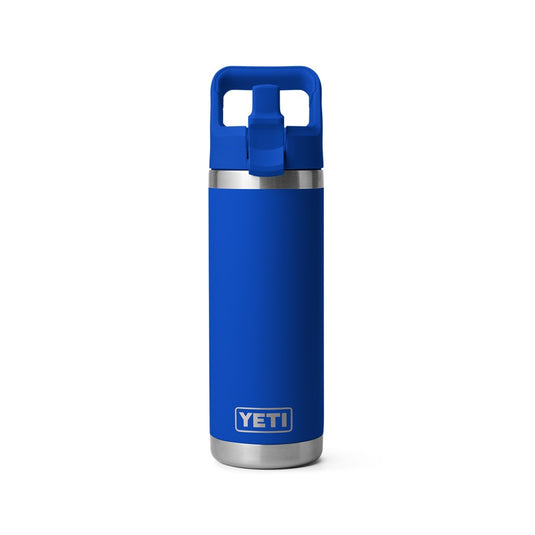 YETI RAMBLER BOTTLE 18oz 532ml WITH STRAW CAP [CLR:ROYAL BLUE]